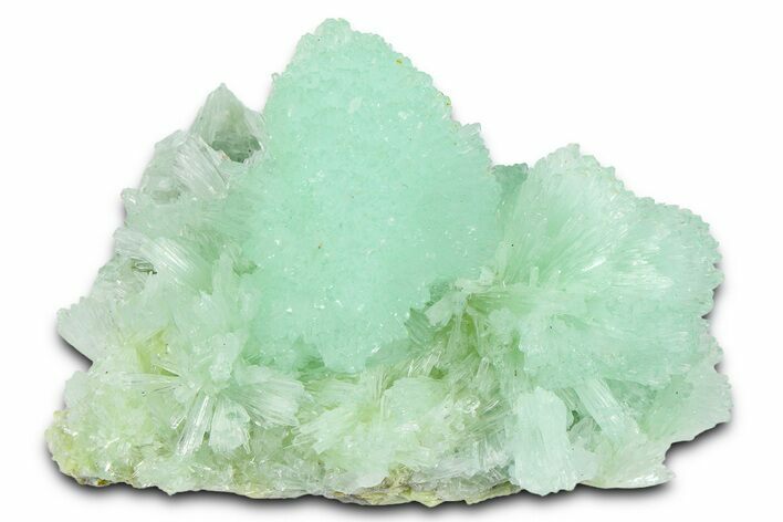 Blue-Green Aragonite Aggregation - Wenshan Mine, China #372146